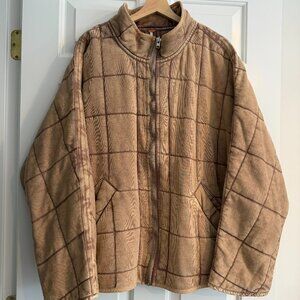 Women's Tan Quilted Jacket